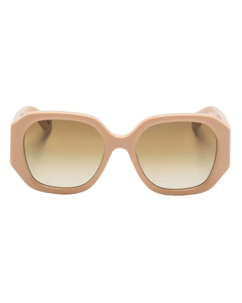 Chloé Marcie Sonnenbrille mit Oversized-Gestell - Nude Nude