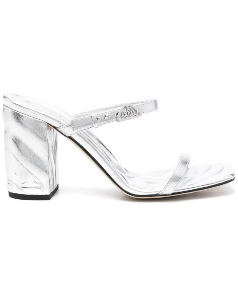 Alexander McQueen Seal Sandalen 85mm - Silber Silber