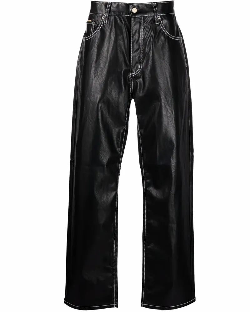Eytys Hose mit weitem Bein - Schwarz Schwarz
