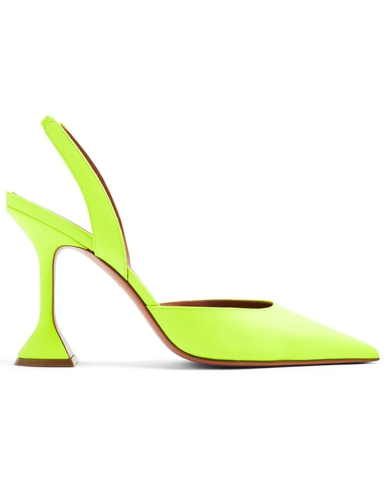 Amina Muaddi Holli Slingback-Pumps 95mm - Grün Grün