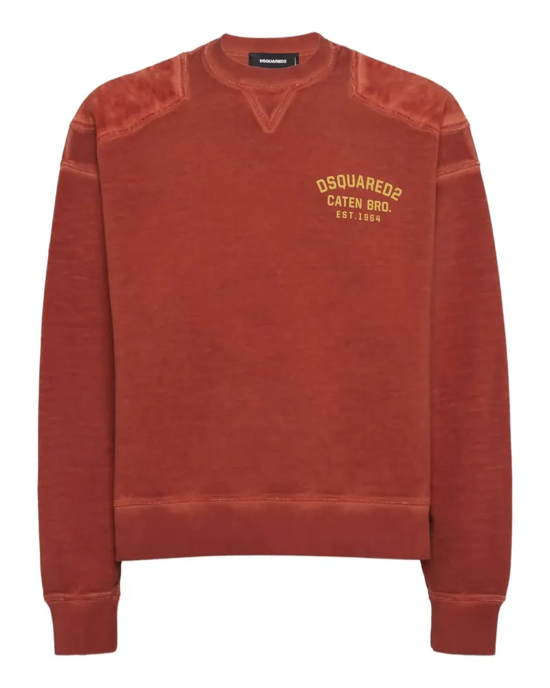 Dsquared2 Sweatshirt mit rundem Ausschnitt - Rot Rot