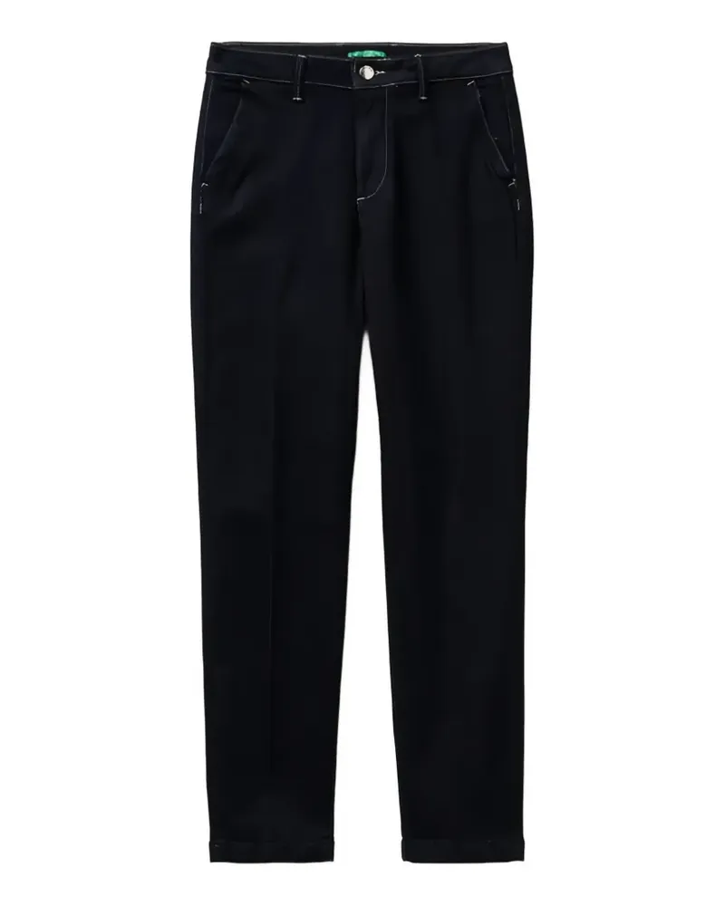 Benetton button-up straight-leg jeans - Blau Blau