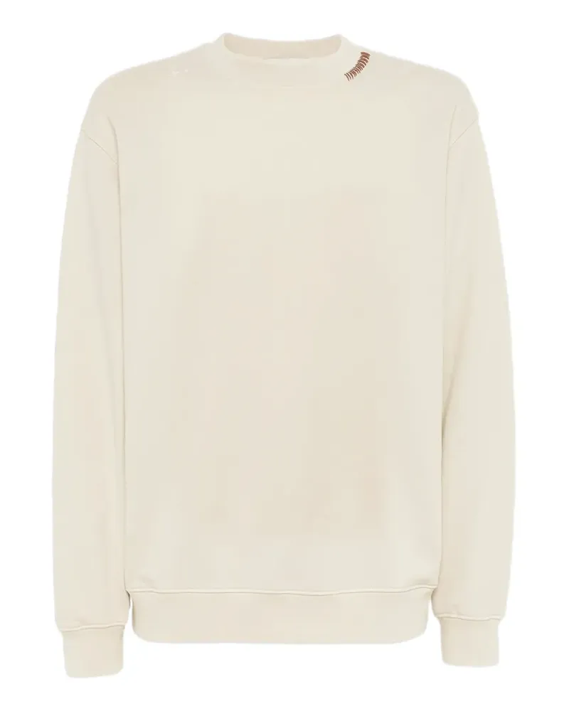Laneus crew-neck stitched sweatshirt - Nude Nude