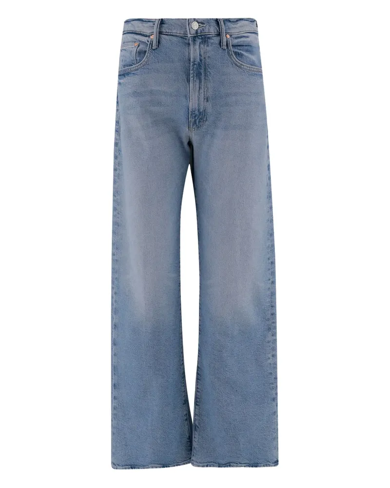 Mother Jeans mit weitem Bein - Blau Blau