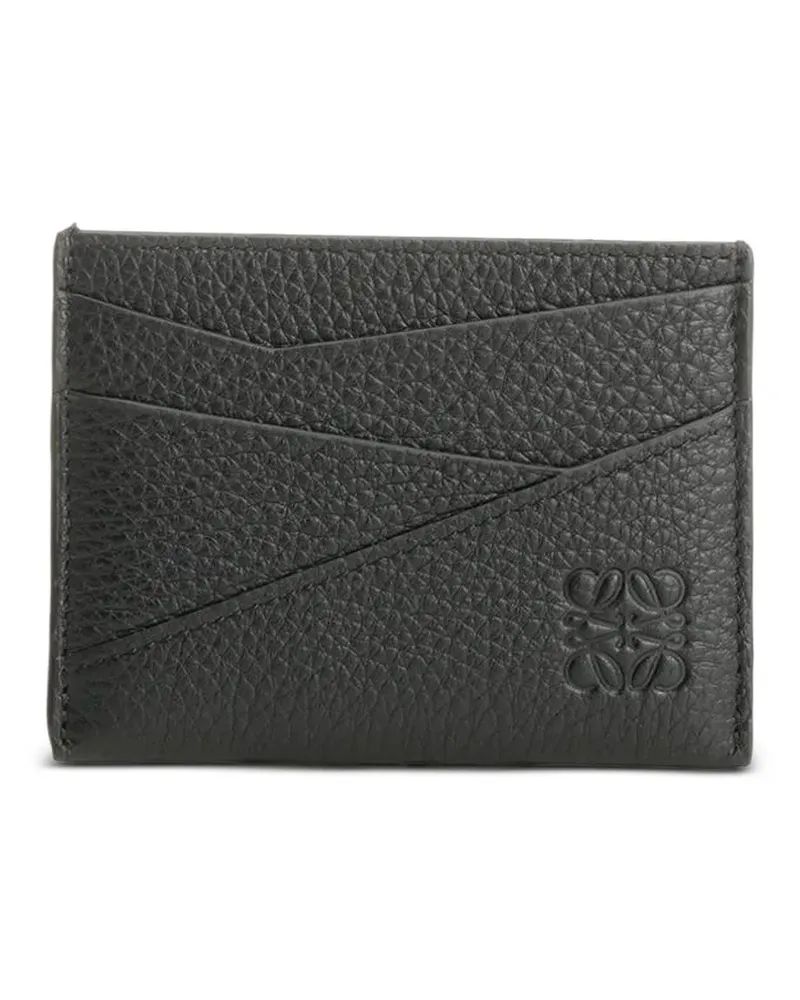 Loewe Puzzle Edge grained-leather cardholder - Schwarz Schwarz