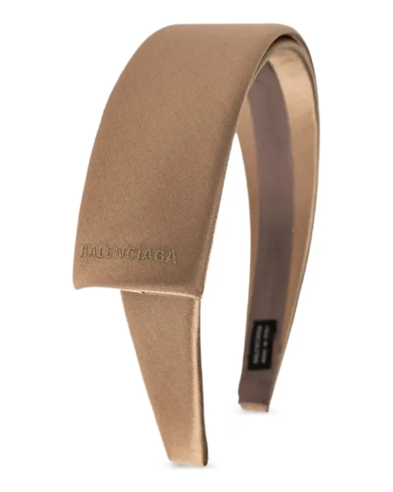 Balenciaga Schmales Toque Stirnband - Nude Nude