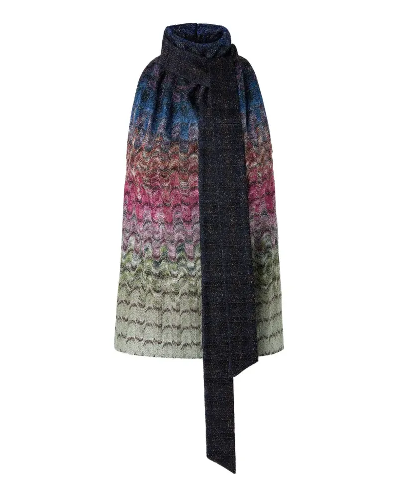 Missoni Oberteil mit changierendem kaleidoskopischem Motiv - Blau Blau