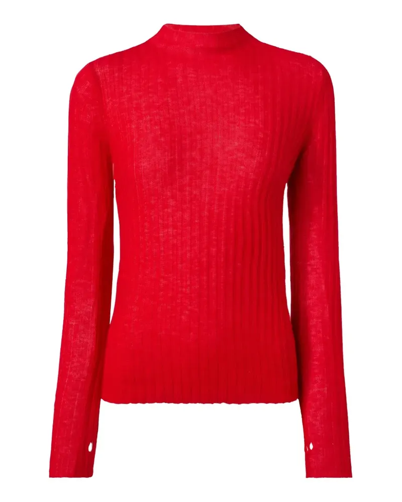 Pinko Gerippter Pullover mit Stehkragen - Rot Rot