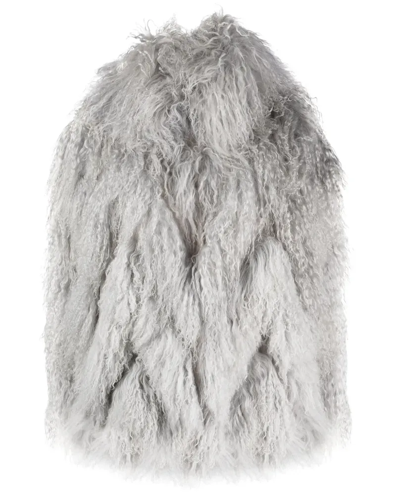 Ralph Lauren Oakleigh Shearling-Mantel - Grau Grau