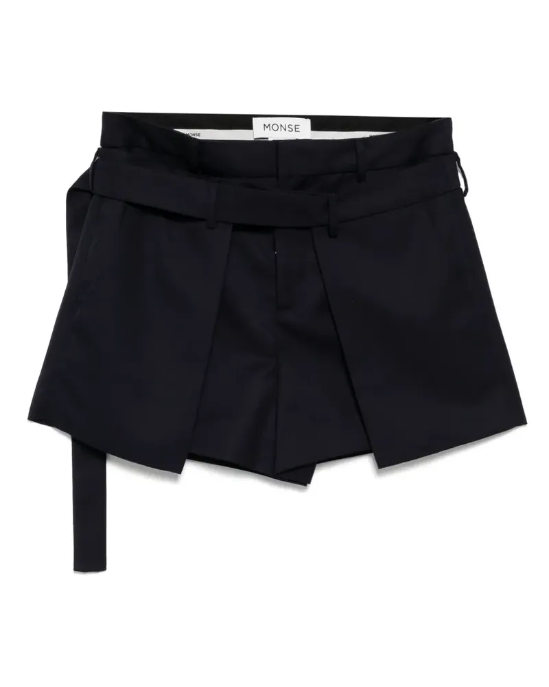 Monse Gewickelte Shorts im Deconstructed-Look - Blau Blau