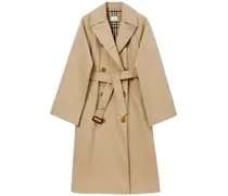Trenchcoat mit Karomuster - Nude