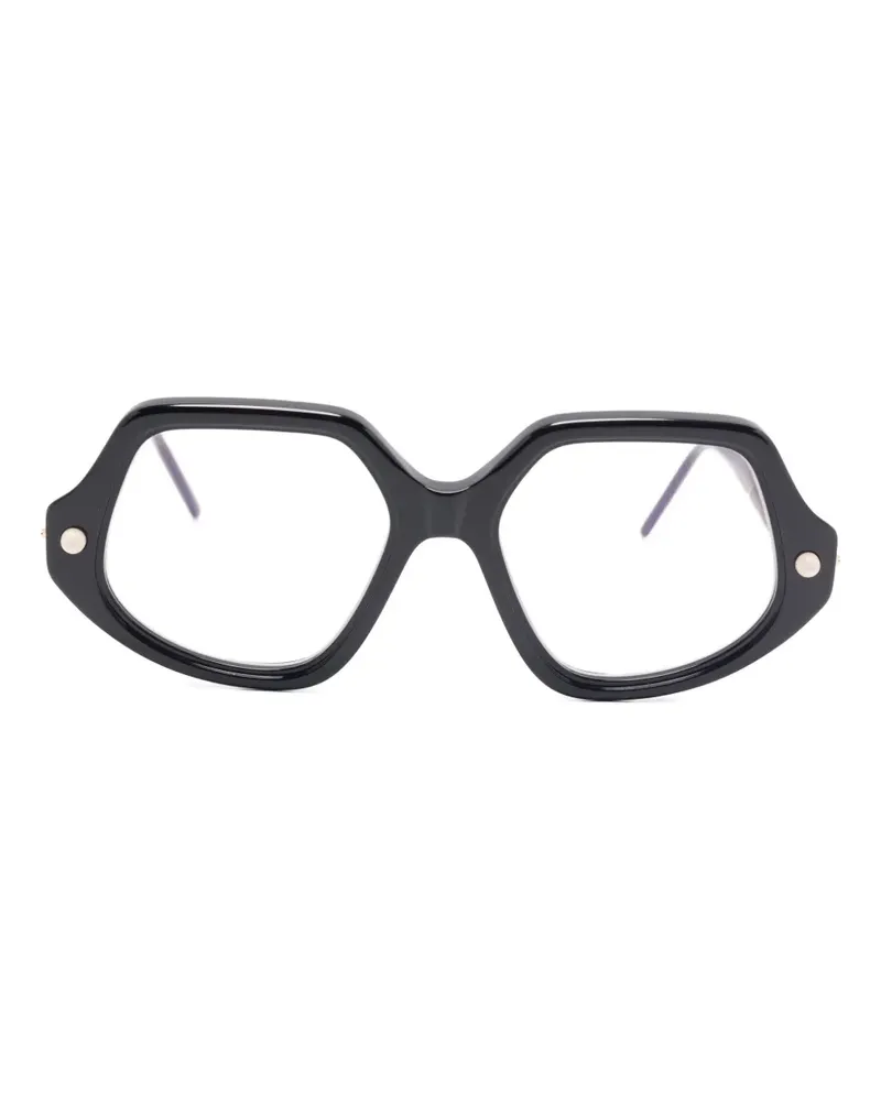 KUBORAUM Brille mit geometrischem Gestell - Schwarz Schwarz