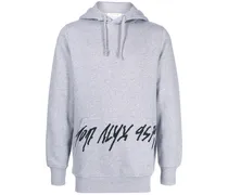 Hoodie mit Kordelzug - Grau