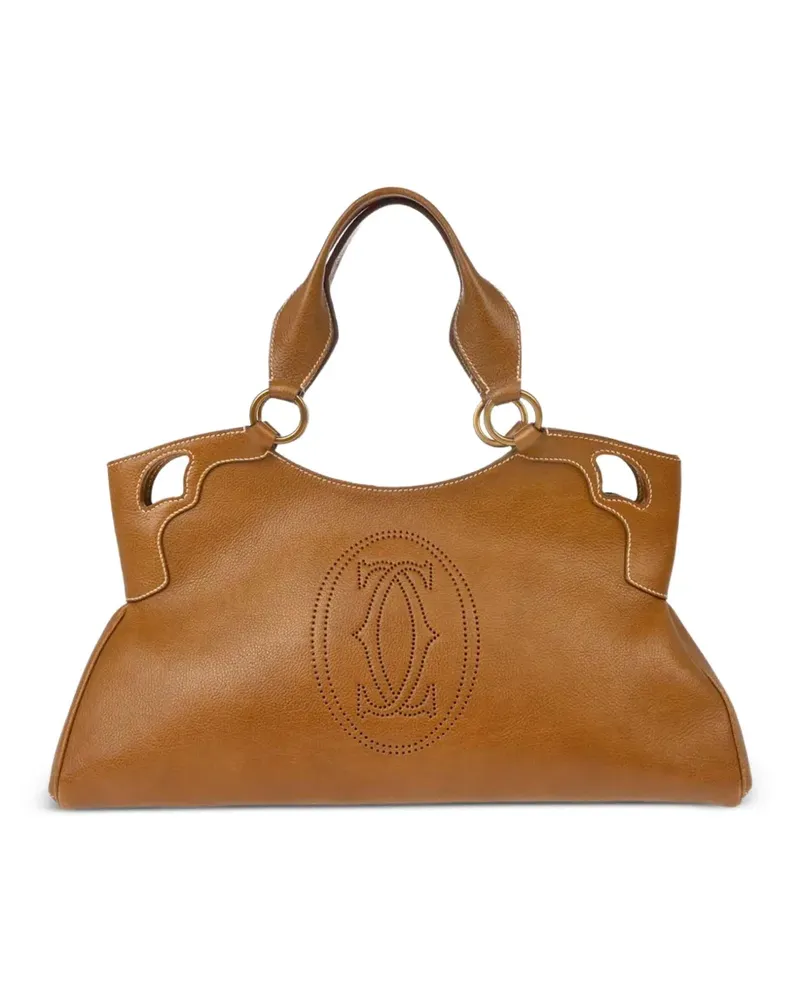 Cartier 2010 Handtasche mit Cut-Out - Braun Braun
