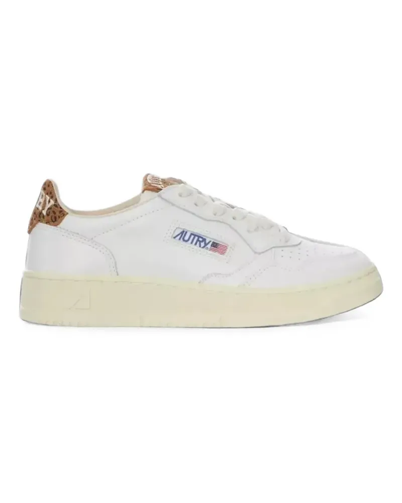 AUTRY Medalist leopard-print sneakers - Weiß Weiß