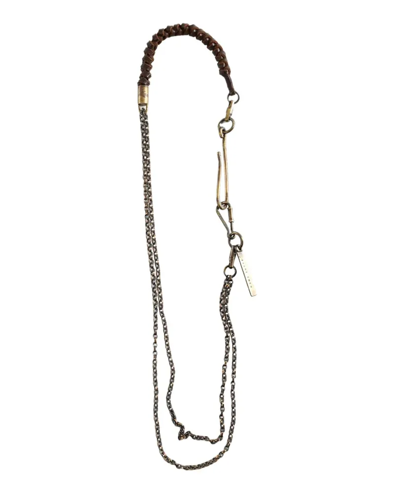 Ziggy Chen braided-link chain wallet strap - Braun Braun