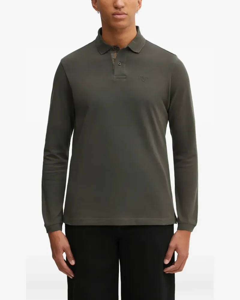Barbour long-sleeve polo shirt - Grün Grün