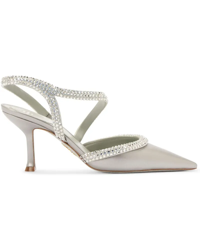 René Caovilla Lidia Pumps 95mm - Silber Silber