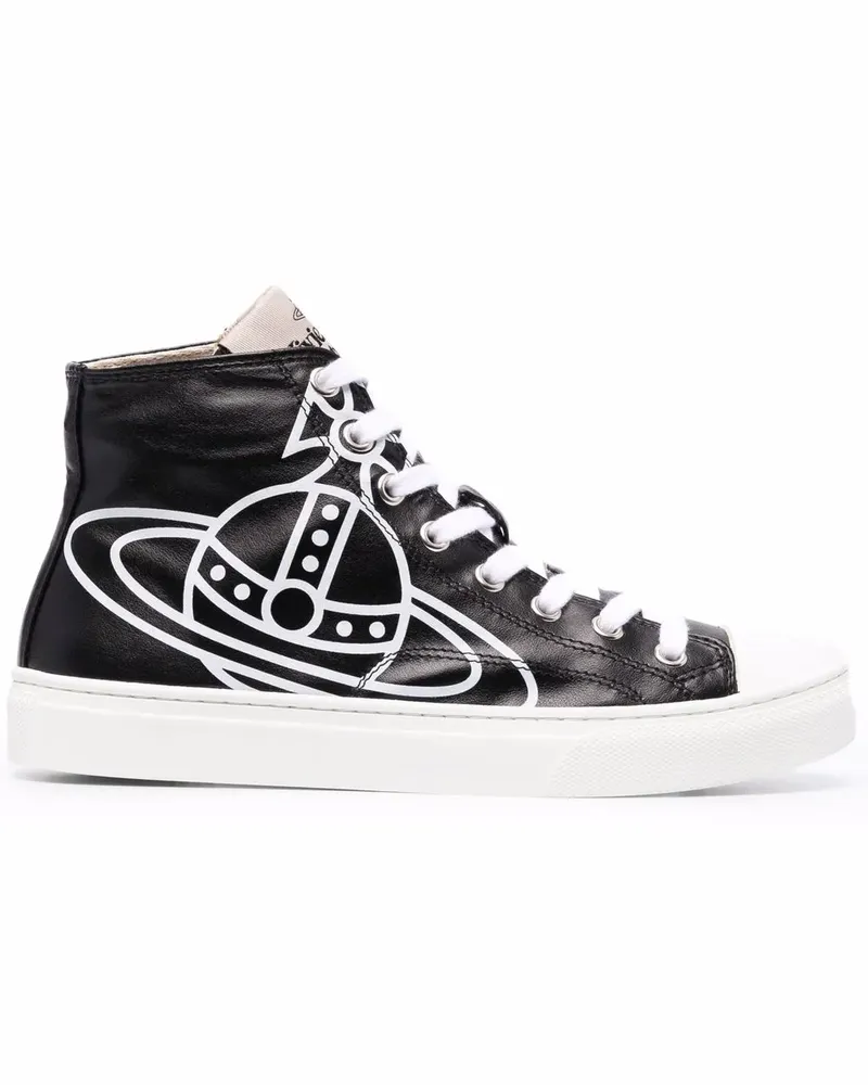 Vivienne Westwood High-Top-Sneakers mit Logo - Schwarz Schwarz