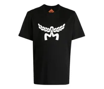 Laurel T-Shirt aus Bio-Baumwolle mit Logo-Print - Schwarz