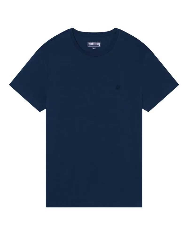 Vilebrequin Thom T-Shirt mit Logo-Stickerei - Blau Blau