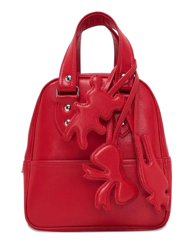 Comme des Garçons bear charm-detail shoulder bag - Rot Rot