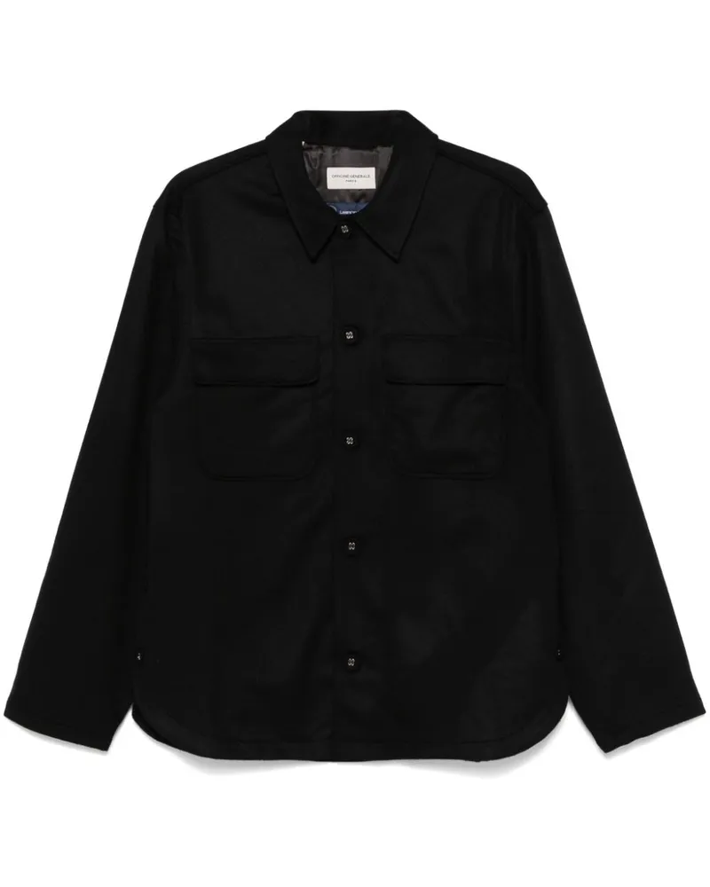 Officine Generale Haby Hemdjacke - Schwarz Schwarz