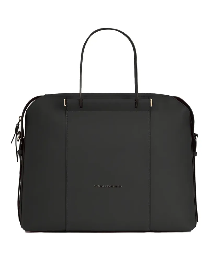 Piquadro leather laptop bag - Grau Grau