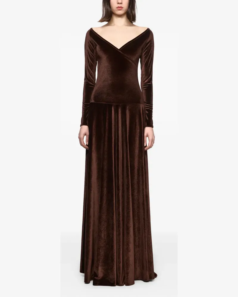 ATU Body Couture Abendkleid aus Samt - Braun Braun