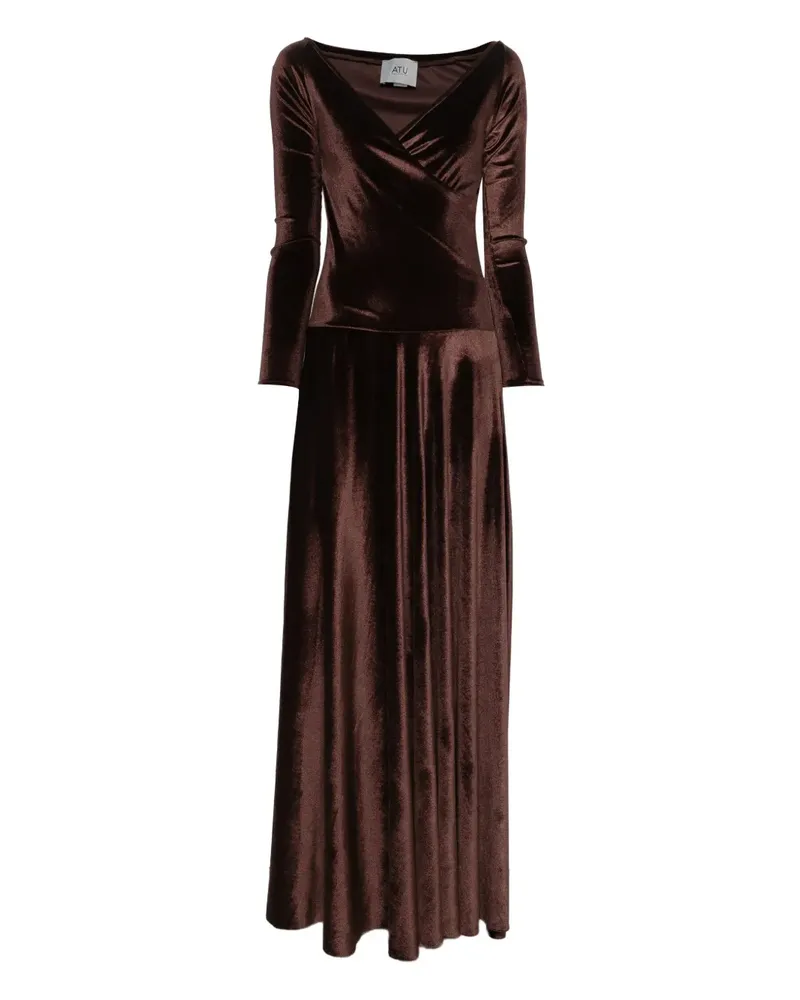 ATU Body Couture Abendkleid aus Samt - Braun Braun