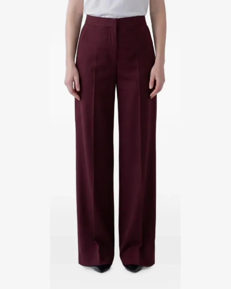 Max Mara pressed-crease pants - Rot Rot