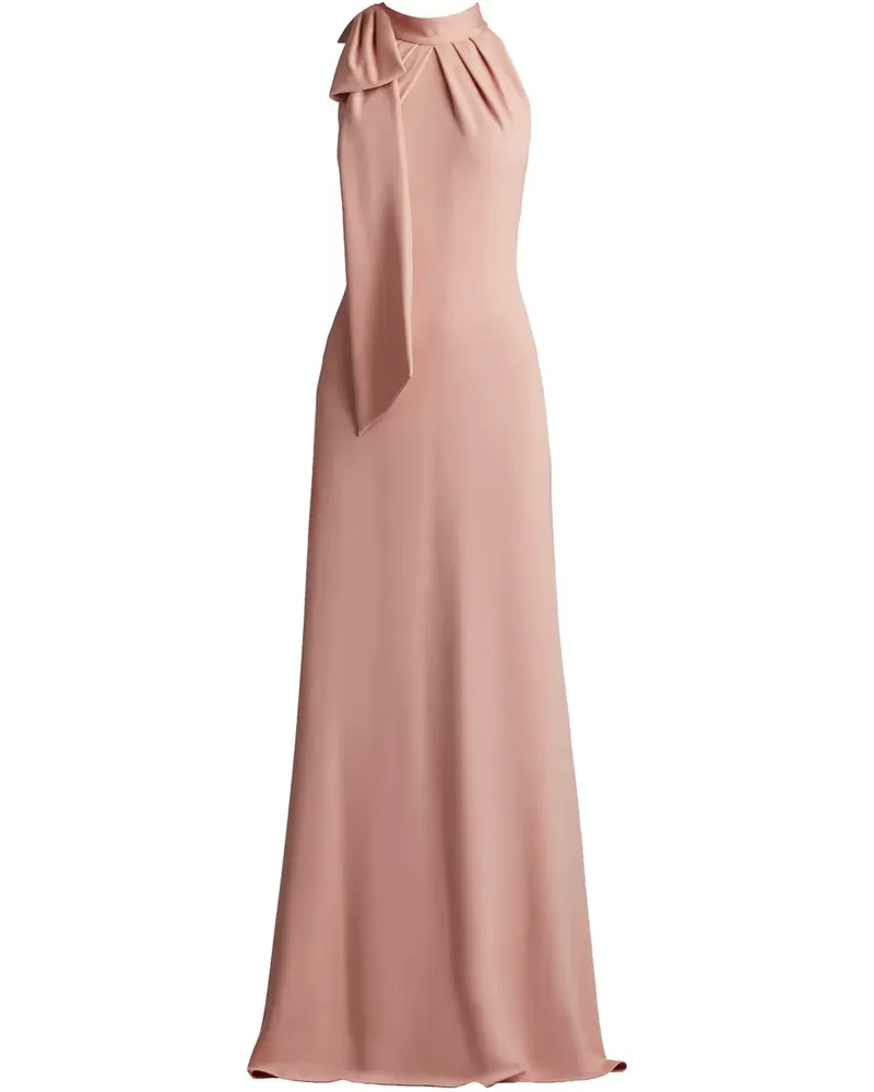 Tadashi Shoji Kleid mit Stehkragen - Rosa Rosa