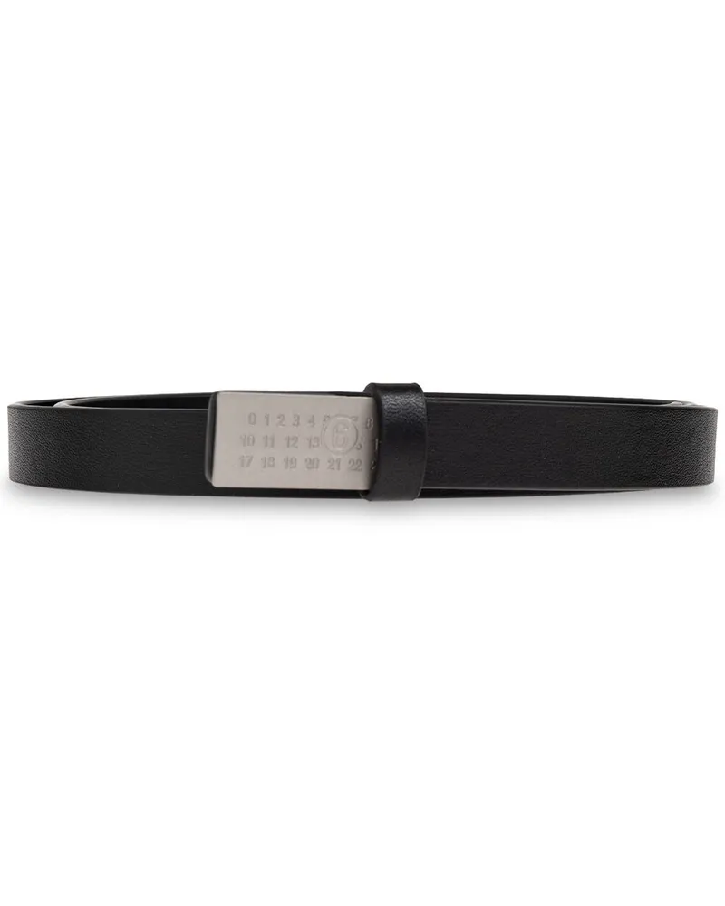 Maison Margiela Gürtel mit Nummern-Motiv - Schwarz Schwarz