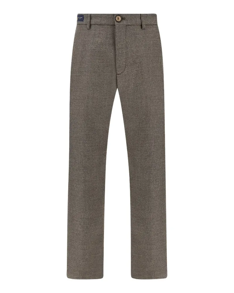 Paul & Shark Bellagio Hose aus Wolltwill - Braun Braun