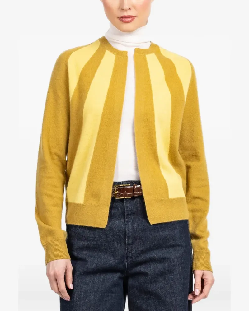Frenckenberger sun-striped cardigan - Gelb Gelb
