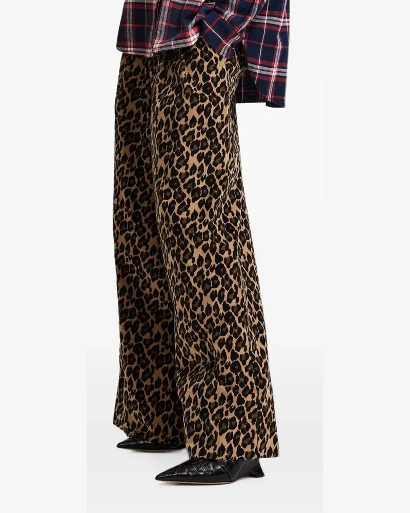 Essentiel Kelly Hose mit Leopardenprint - Nude Nude