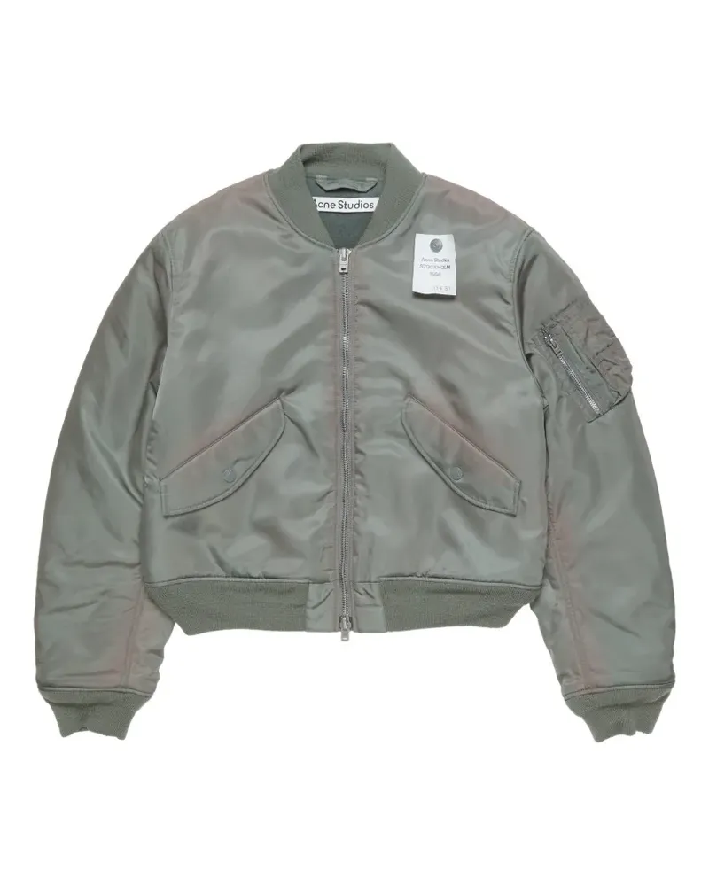 Acne Studios full-zip bomber jacket - Grau Grau