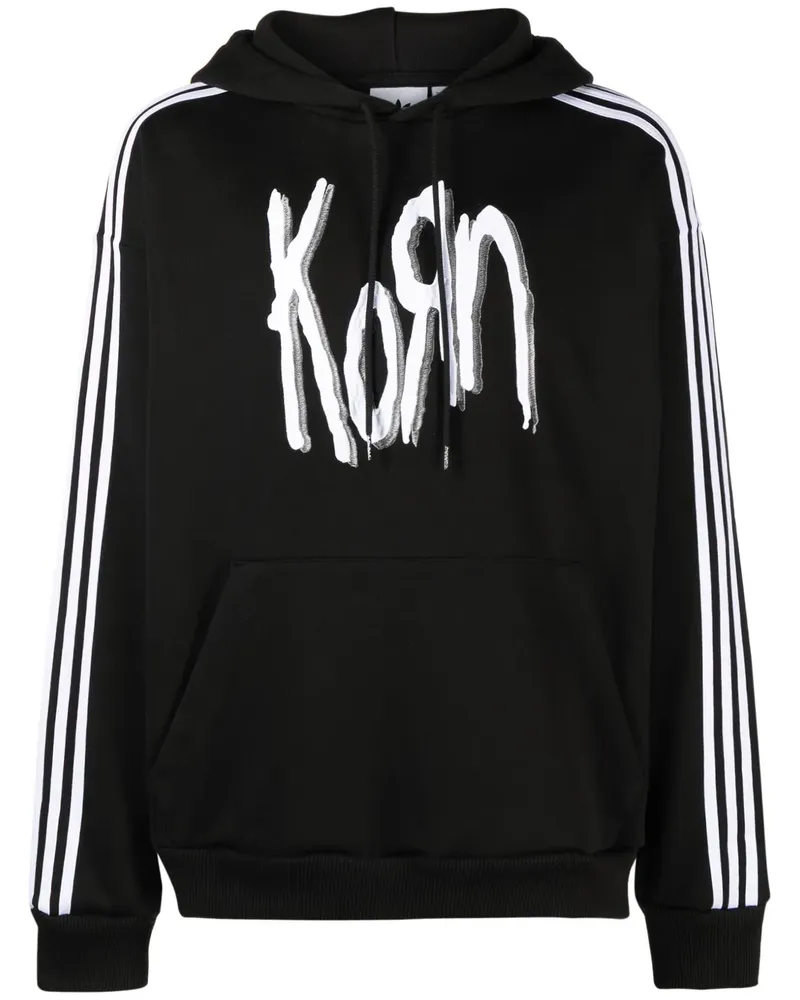 adidas x Korn Hoodie mit Stickerei - Schwarz Schwarz