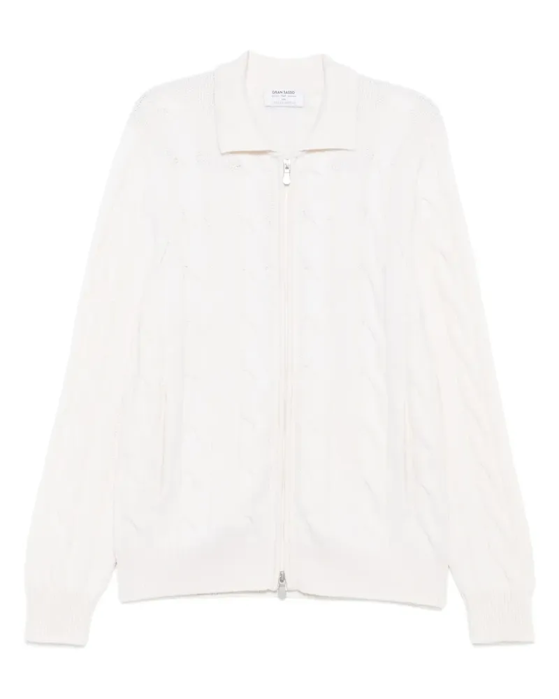 Gran Sasso x Casa Frumoasa cable-knit cardigan - Weiß Weiß