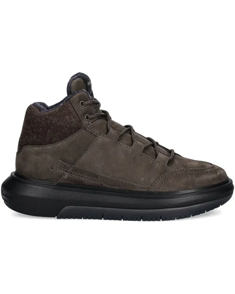 Emporio Armani Sneakers aus Wildleder - Braun Braun