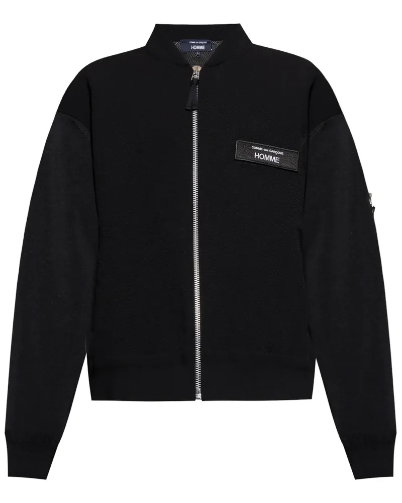 Comme des Garçons Bomberjacke mit Logo-Patch - Schwarz Schwarz