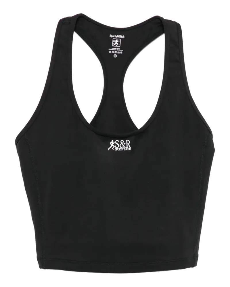 SPORTY & RICH Sport-BH mit Racerback - Schwarz Schwarz