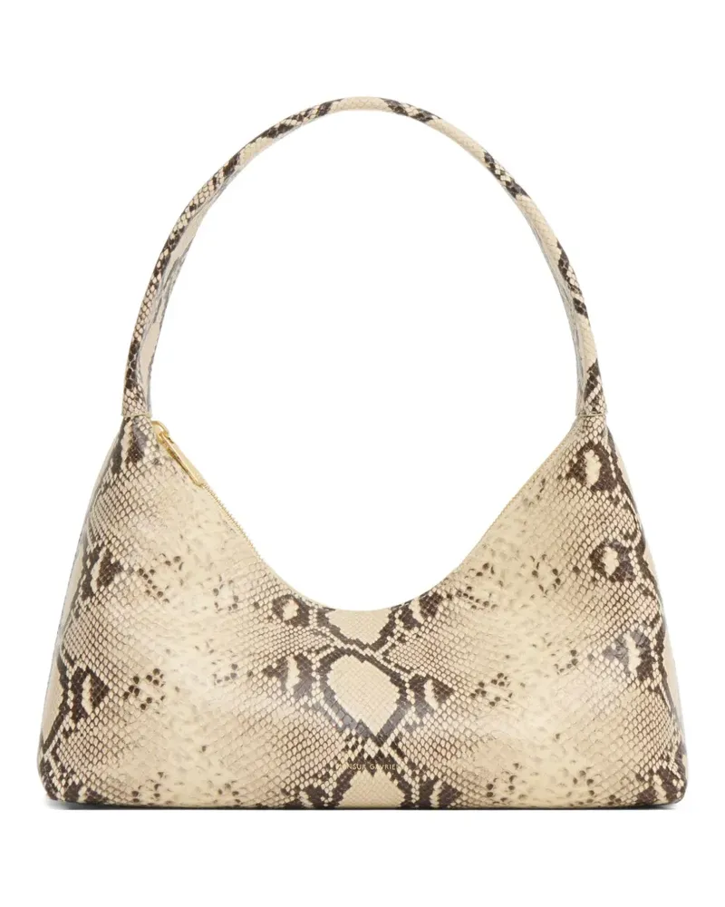 Mansur Gavriel Candy Tote Bag aus Schlangenleder - Nude Nude