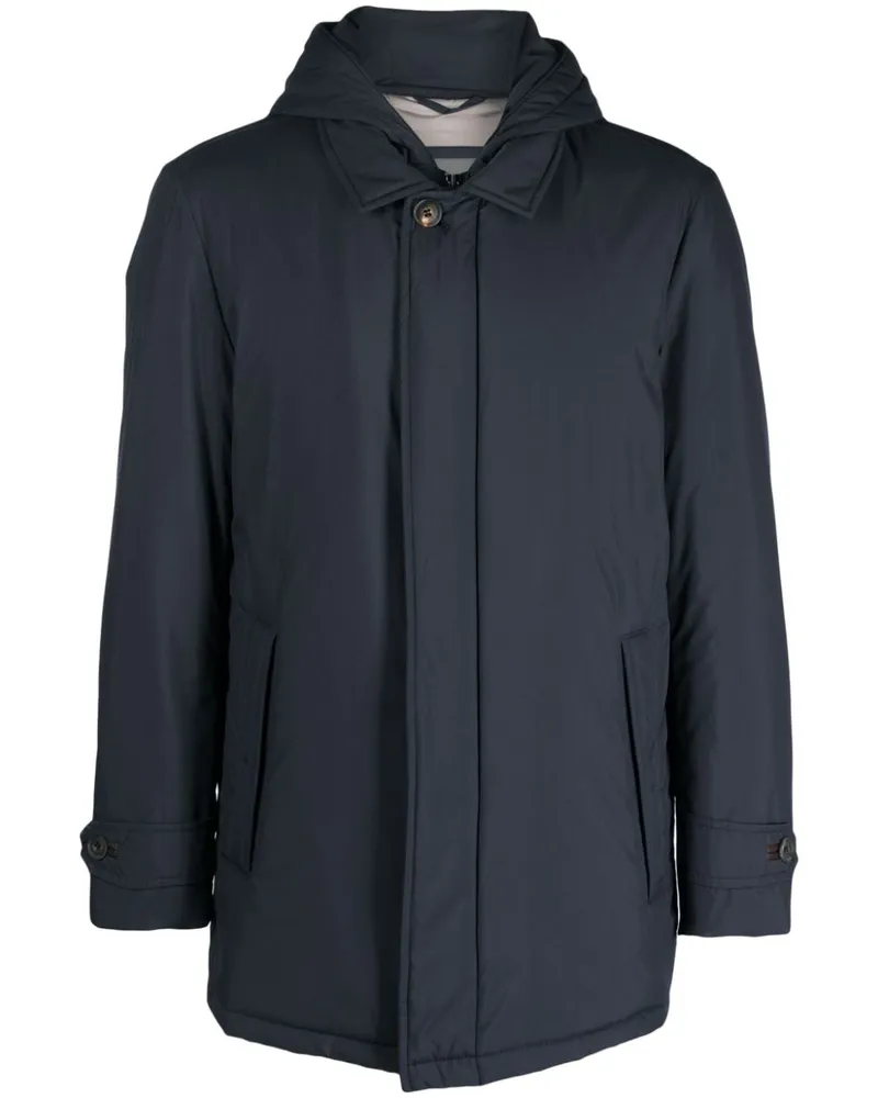 Corneliani Gefütterte Kapuzenjacke - Blau Blau