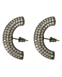 PANCONESI Offene Creolen mit Cubic Zirkonia Silber