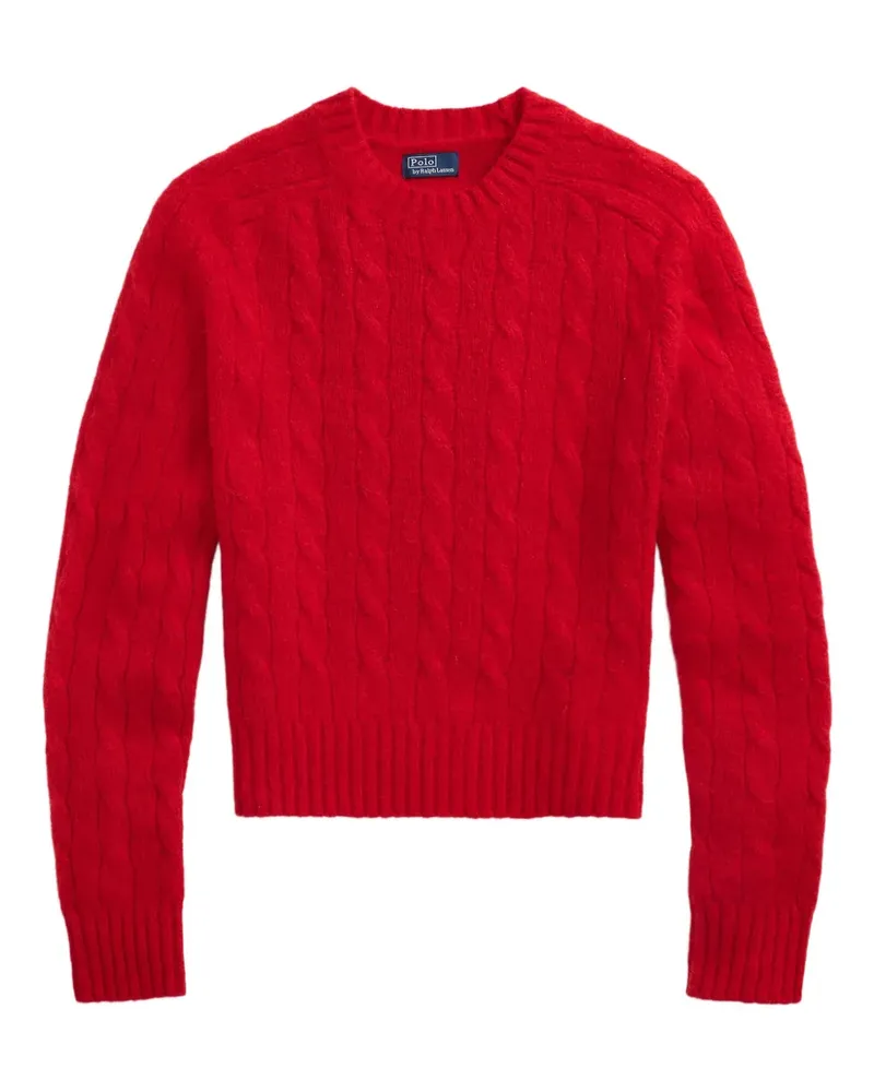 Ralph Lauren Pullover mit Zopfmuster - Rot Rot