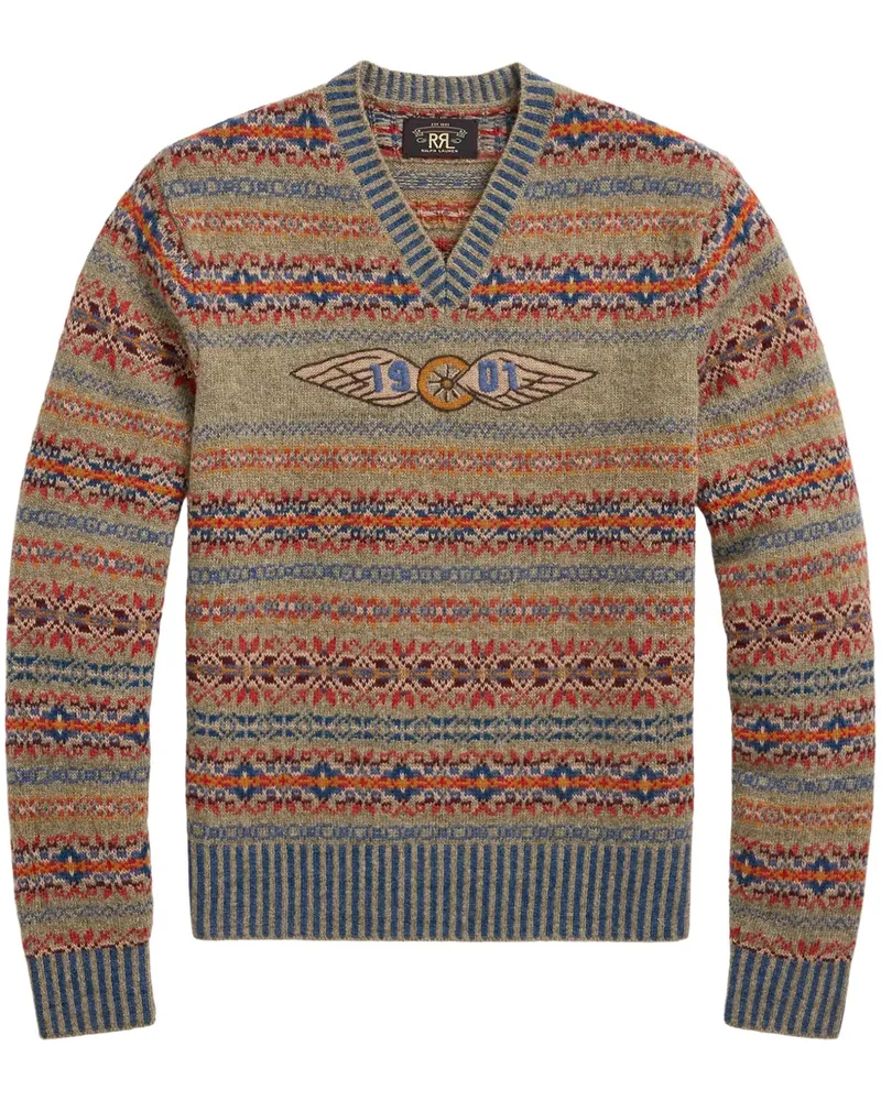 Ralph Lauren Pullover mit Fair-Isle-Strickmuster - Orange Orange