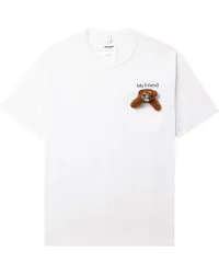 Doublet T-Shirt mit Teddy Weiß