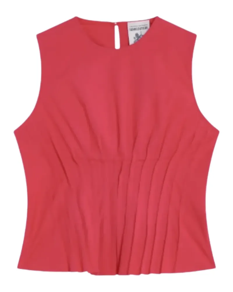 Semicouture Top mit Falten - Rot Rot