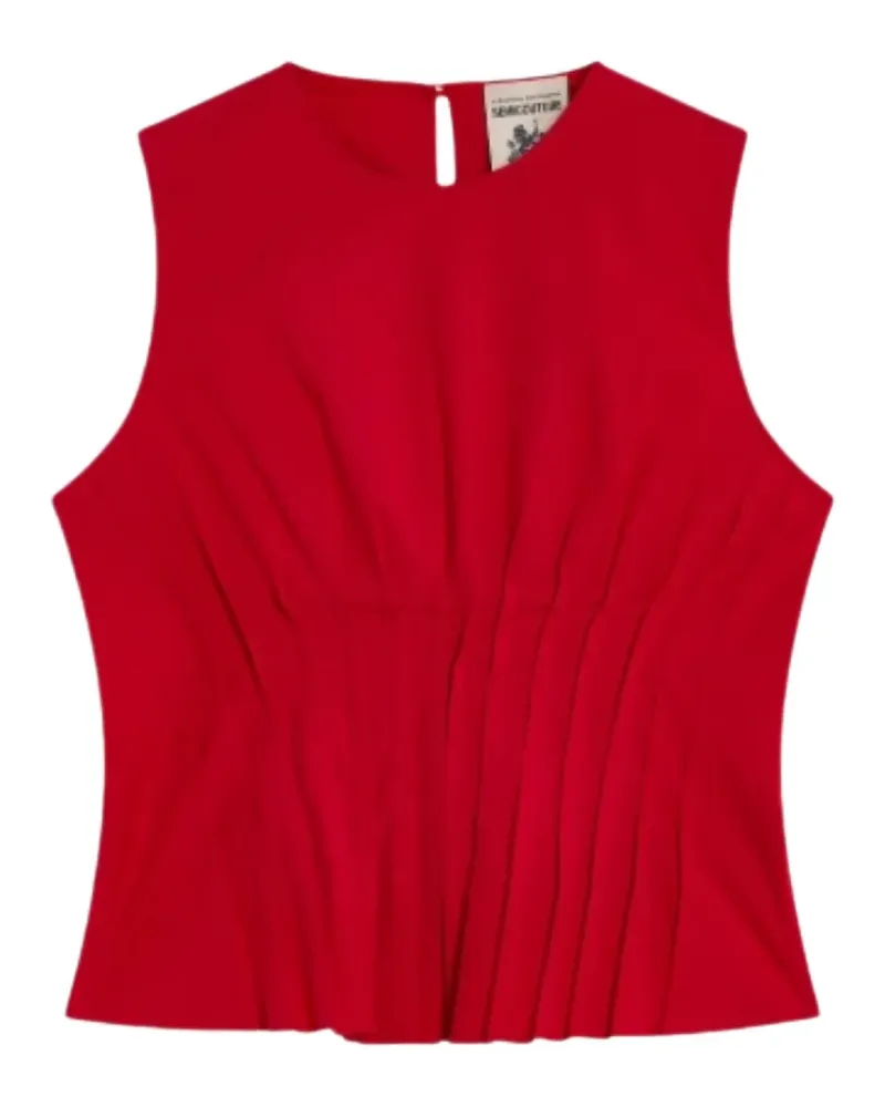 Semicouture pleated top - Rot Rot